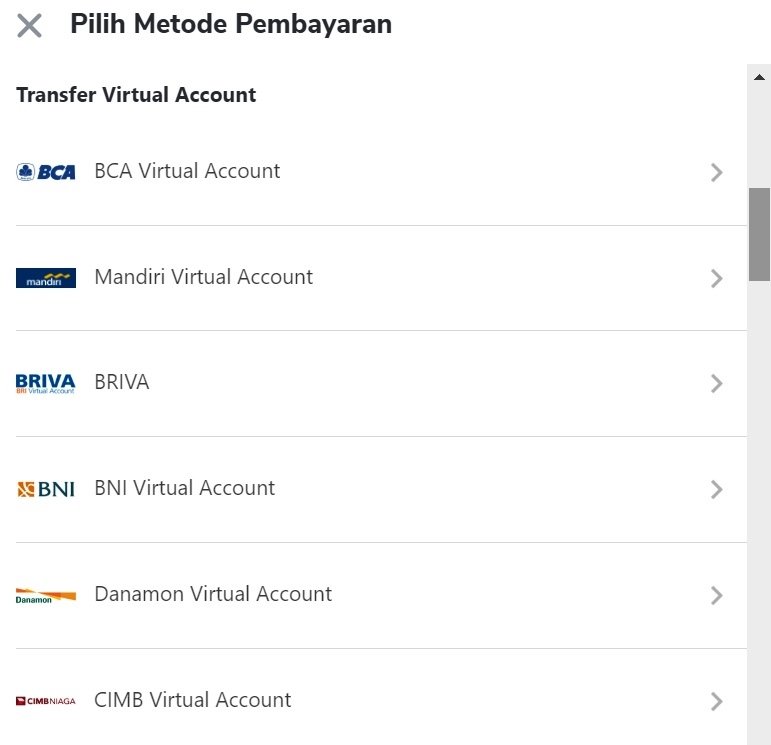 Gambar Metode Pembayaran ReksaDana Tokopedia 