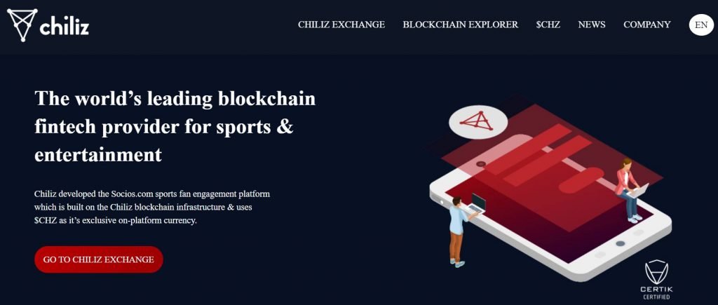 Chiliz website