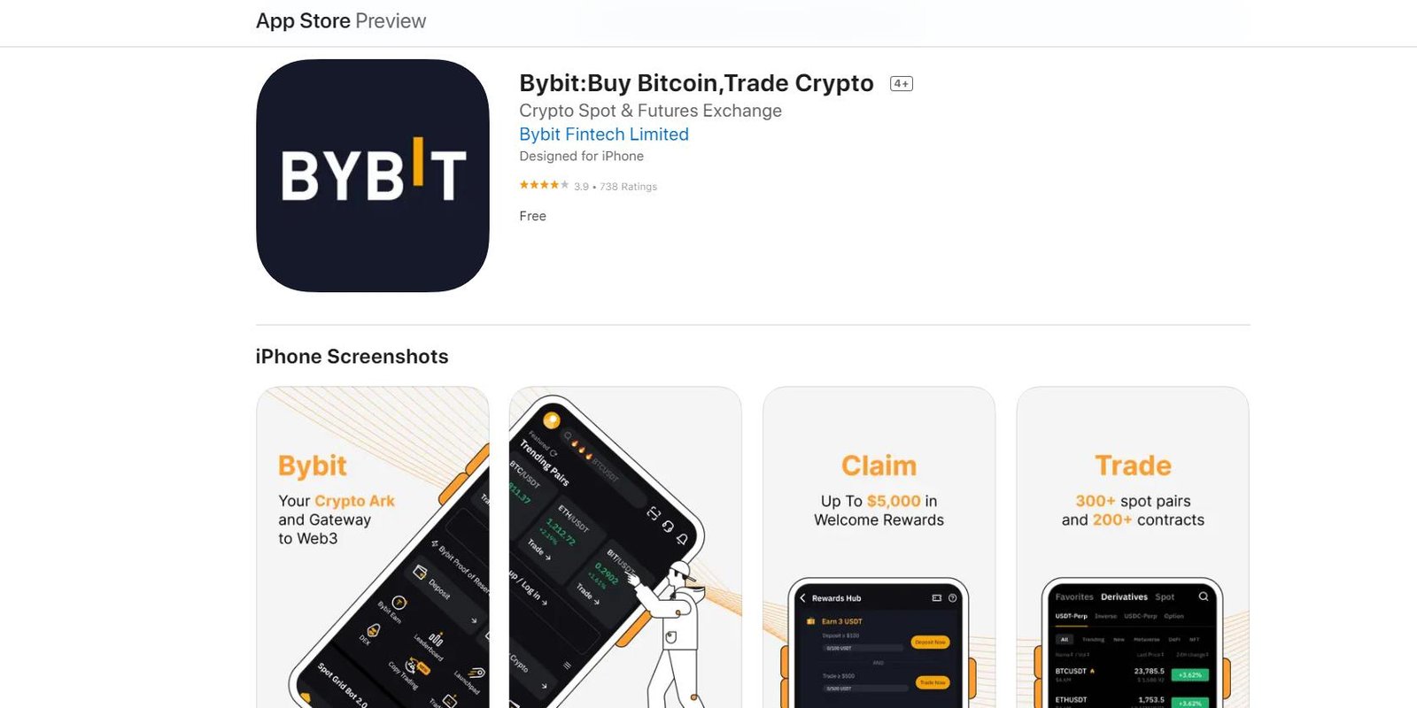 aplikasi Bybit iOS di app store