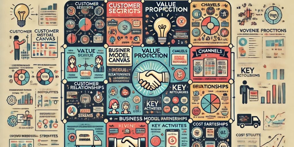 ilustrasi business model canvas